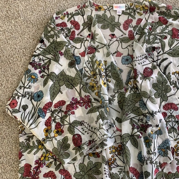 Lula Roe Floral Kimono - Picture 2 of 7